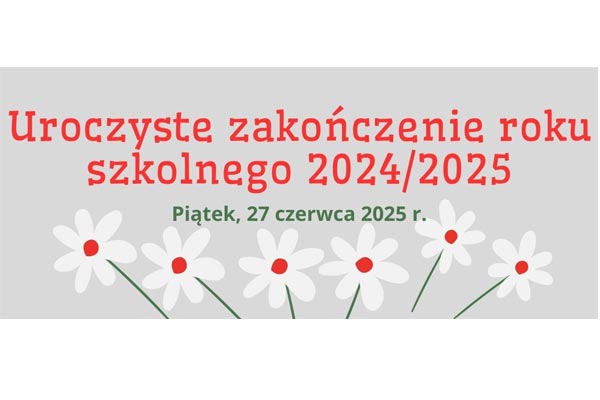 Napis zakończenie roku