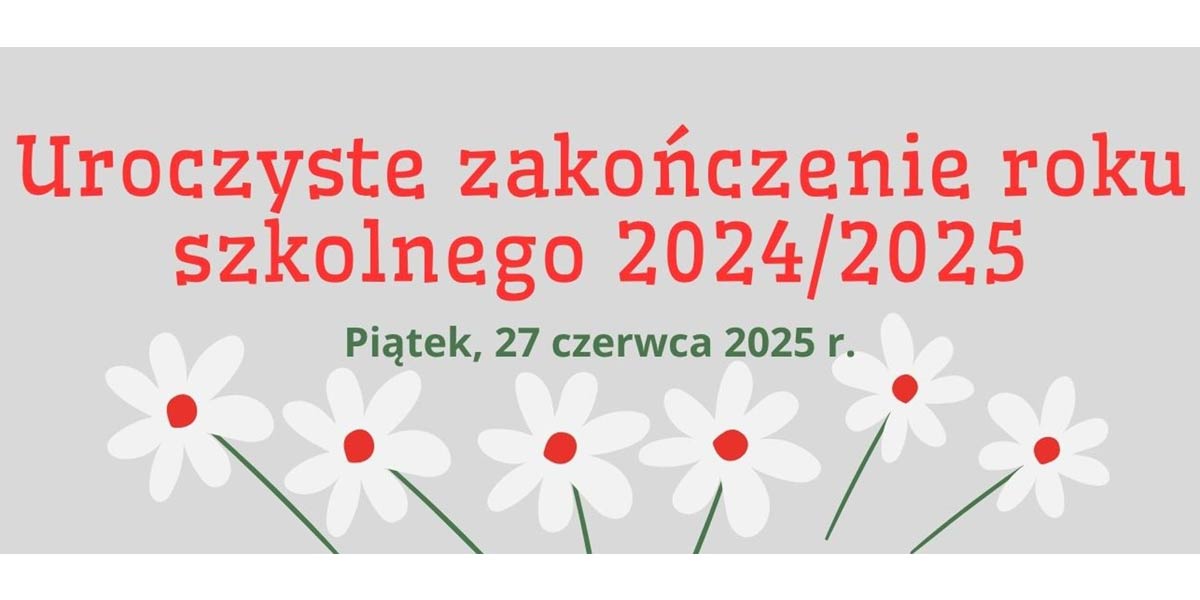 Napis zakończenie roku