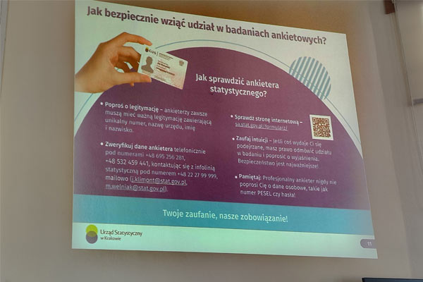 Ekran z tekstem