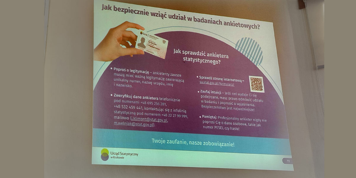 Ekran z tekstem