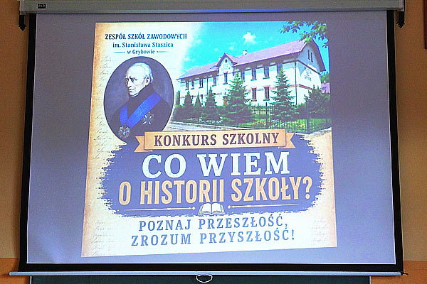Slajd z informacją o konkursie