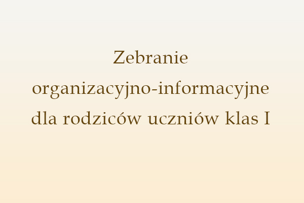 Informacja o zebraniu